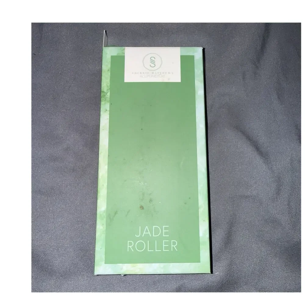 Sherrie Matthews Acupuncture Jade Roller Cooling Facial Relaxation Green Jade